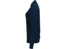 Damen-Longsleeve-Poloshirt Perf. S tinte - 50% Baumwolle, 50% Polyester, 220 g/m²