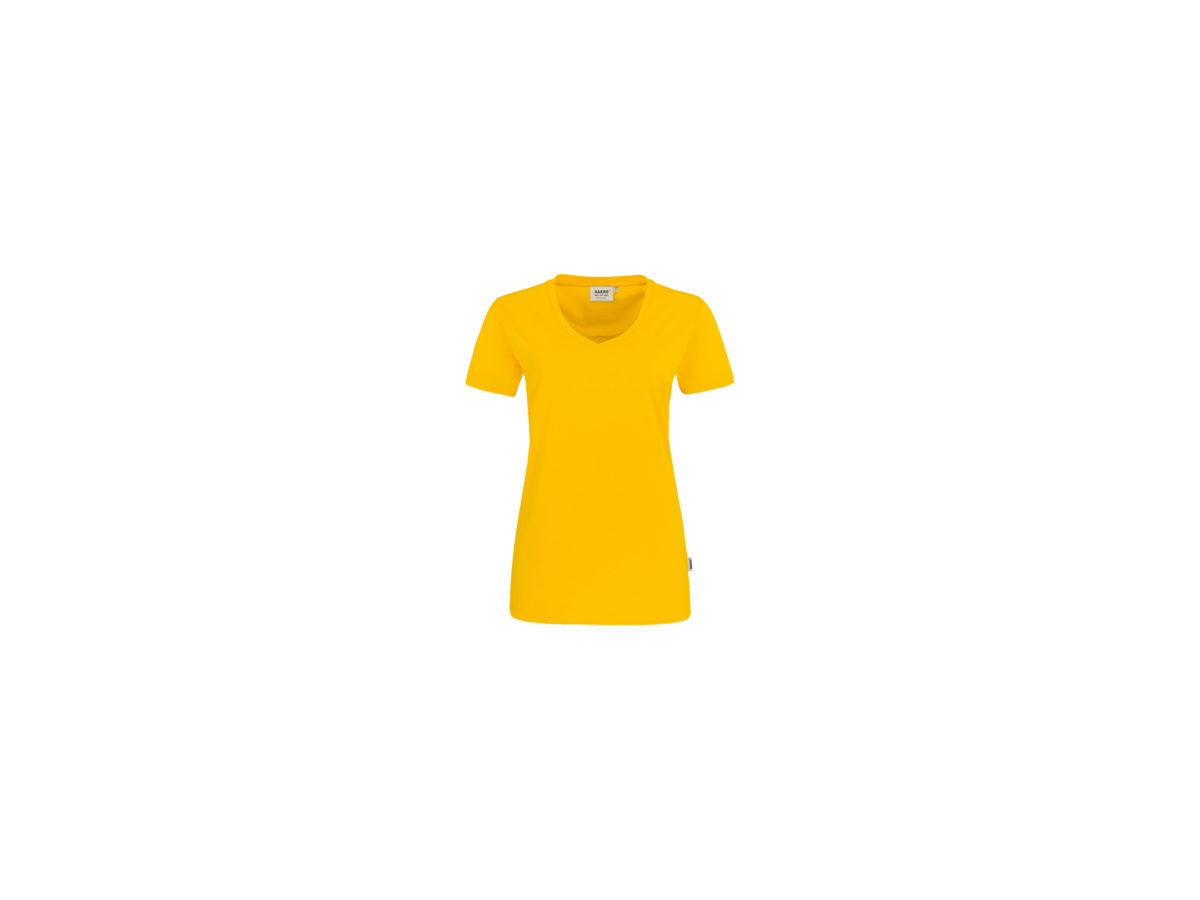 Damen-V-Shirt Performance Gr. 5XL, sonne - 50% Baumwolle, 50% Polyester, 160 g/m²