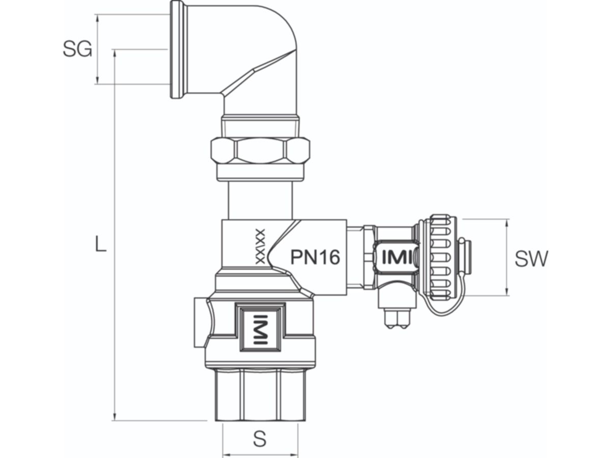 Anschluss-Sets PNEUMATEX DLV 20 A - 3/4", 16 bar