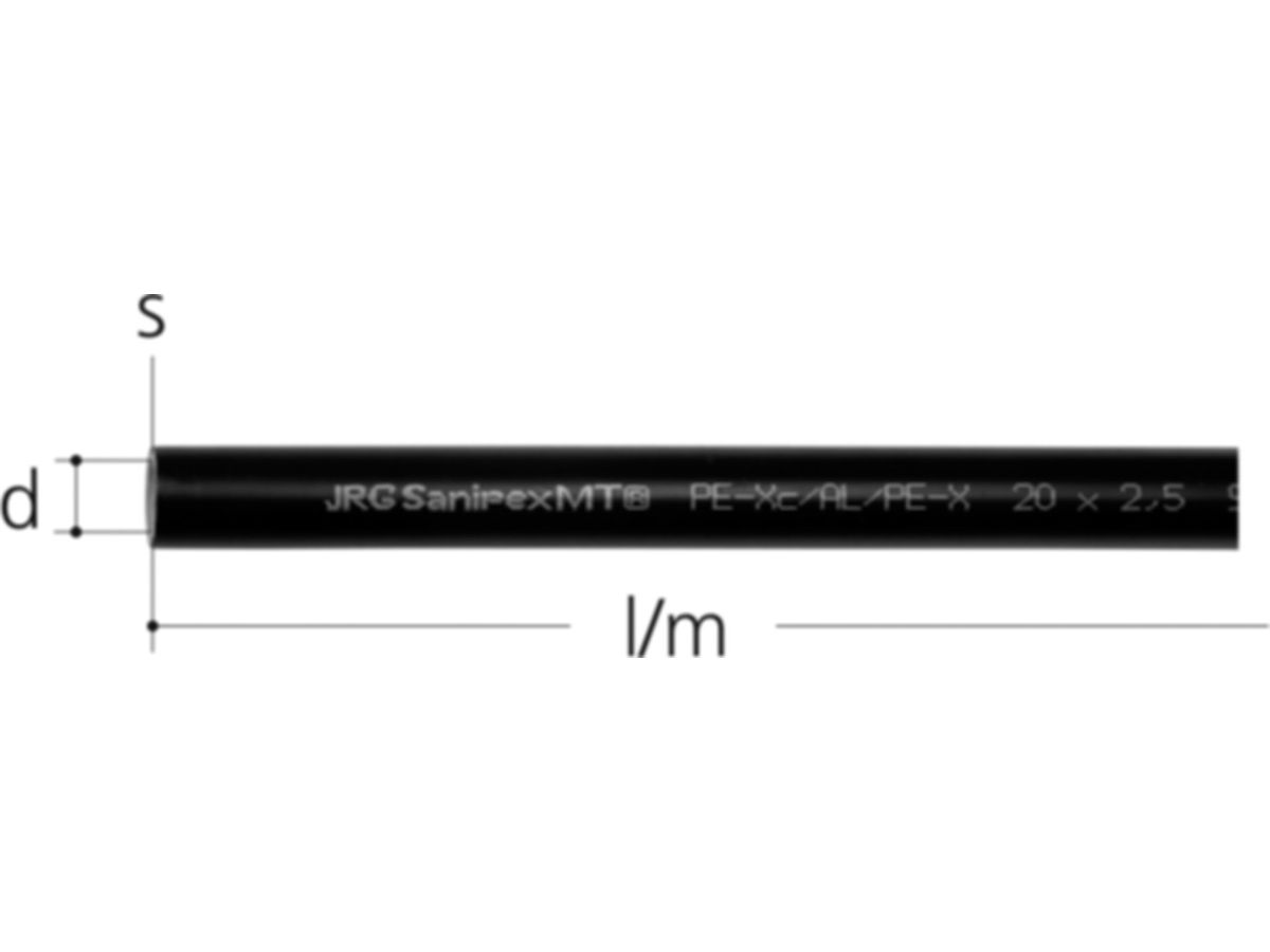 Sanipex MT-Rohr in Stg.à 5m    32
