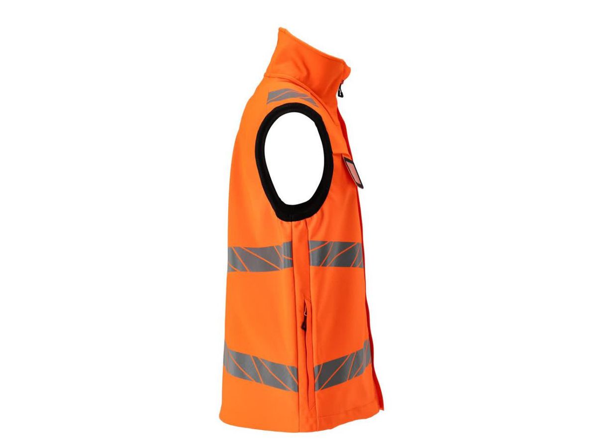 MASCOT Softshell Weste, Gr. M - Hi-vis orange, 100% Polyester, 330g/m2