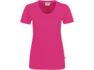 Damen-V-Shirt Perf. Gr. XL, magenta - 50% Baumwolle, 50% Polyester, 160 g/m²